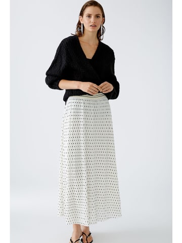 Oui Plisseerock in Weiß