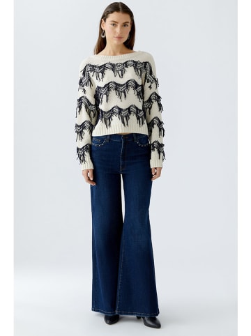 Oui Spijkerbroek - comfort fit - donkerblauw