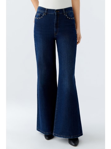 Oui Spijkerbroek - comfort fit - donkerblauw