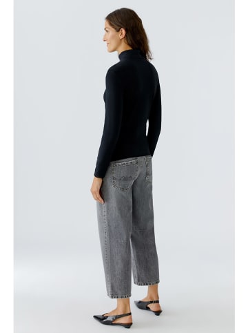 Oui Rollkragenpullover in Schwarz