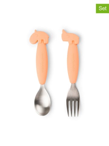 done by deer 2tlg. Geschirrset "Deer friends" in Rosa - ab 12 Monaten