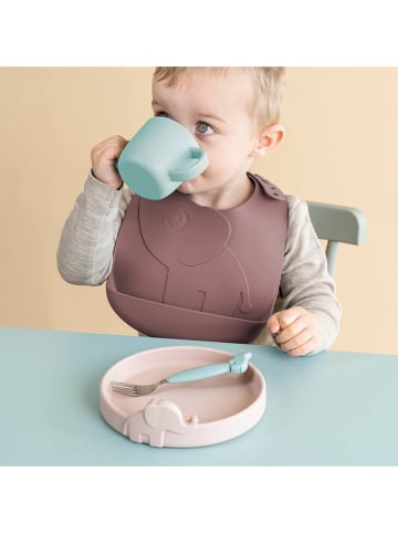 done by deer 2er-Set: Silikon-Lätzchen "Elphee" in Rosa