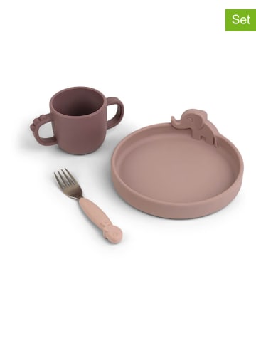 done by deer 3-delige eetleerset "Deer friends" lichtroze