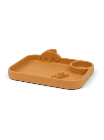 done by deer Esslernteller "Deer friends" in Senf - (L)21,5 x (B)16 cm