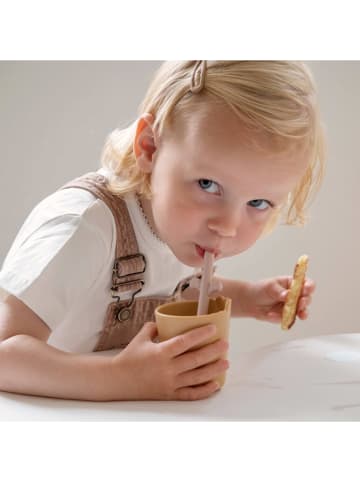 done by deer Kubki (2 szt.) "Croco" w kolorze jasnobrązowo-beżowym - 100 ml