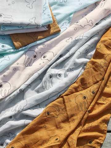 done by deer Chustki muślinowe (2 szt.) w kolorze szarym - 120 x 120 cm