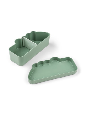 done by deer Lunchbox "Croco" groen - (L)21,3 x (B)10,4 x (H)6,2 cm
