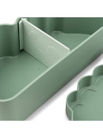 done by deer Lunchbox "Croco" groen - (L)21,3 x (B)10,4 x (H)6,2 cm