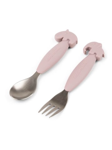 done by deer 2tlg. Besteck-Set "Deer" in Rosa