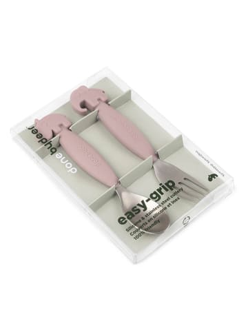 done by deer 2-delige bestekset "Deer" lichtroze