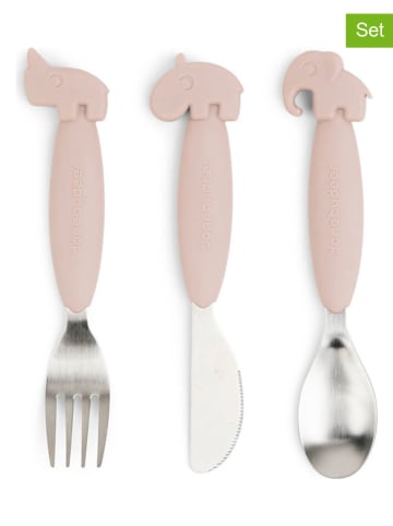 done by deer 3er-Set: Besteck "Deer friends" in Rosa