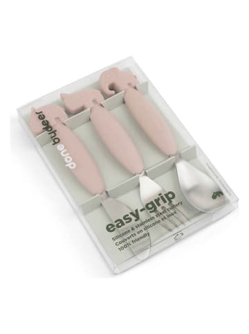 done by deer 3-delige bestekset "Deer friends" lichtroze