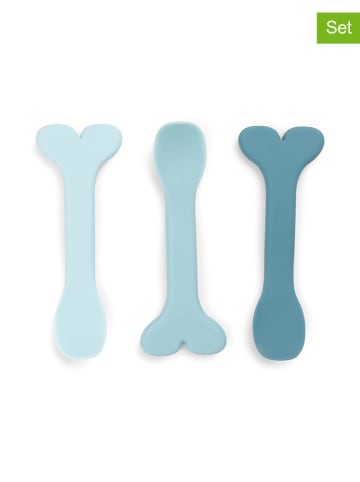 done by deer 3-delige set: lepels "Wally" blauw