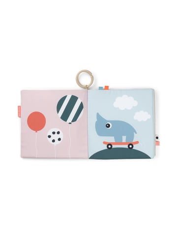 done by deer Knuffelboek "Deer friends" lichtblauw/lichtroze - vanaf 3 maanden