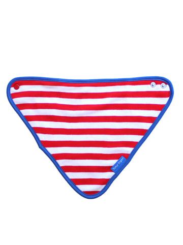 Toby Tiger Dreieckstuch in Weiß/ Rot - (B)22 x (L)32 cm