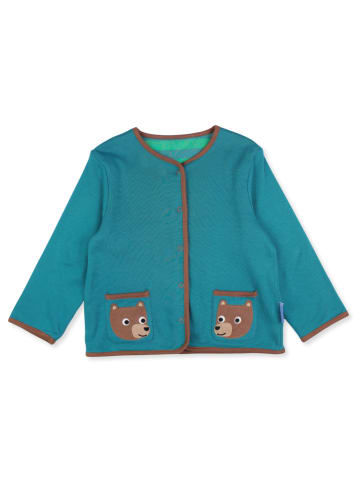Toby Tiger Wende-Sweatjacke in Blau