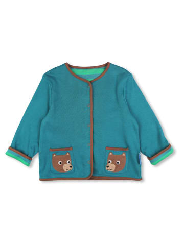 Toby Tiger Wende-Sweatjacke in Blau