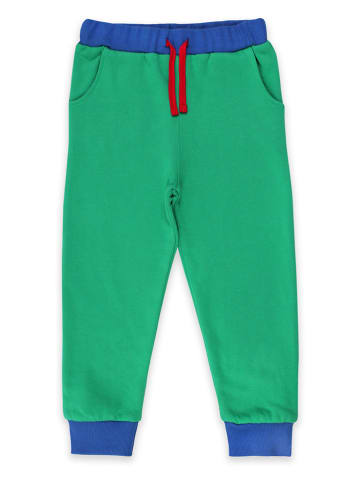 Toby Tiger Sweathose in Grün/ Blau