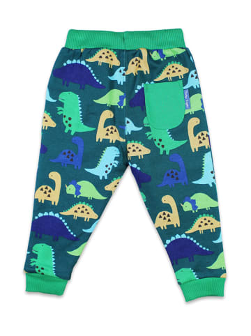 Toby Tiger Sweathose in Blau/ Grün