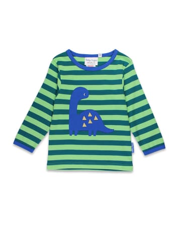 Toby Tiger Longsleeve in Grün/ Blau