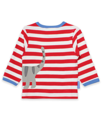 Toby Tiger Longsleeve "Cat" in Rot/ Weiß