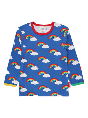 Toby Tiger Longsleeve "Rainbow" in Blau/ Rot