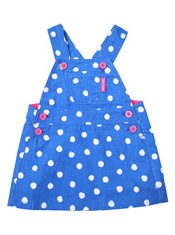 Toby Tiger Latzkleid in Blau/ Weiß