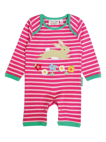 Toby Tiger Overall "Leaping Bunny" in Pink