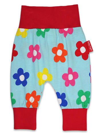 Toby Tiger Sweathose in Hellblau/ Rot