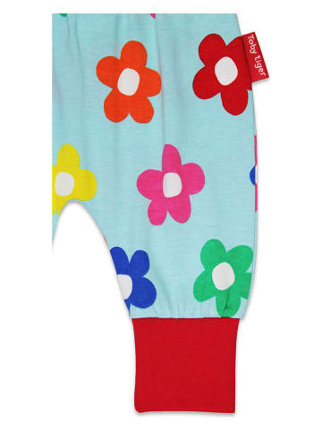 Toby Tiger Sweathose in Hellblau/ Rot