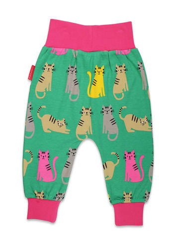 Toby Tiger Sweathose in Bunt/ Grün/ Pink