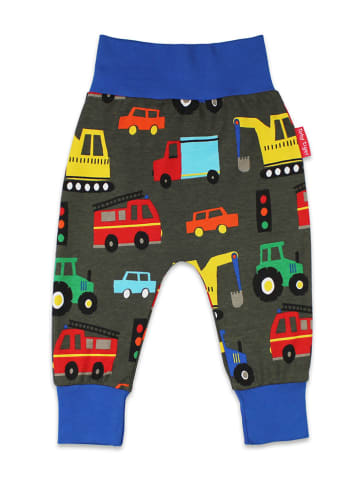 Toby Tiger Sweathose in Grau/ Blau/ Bunt