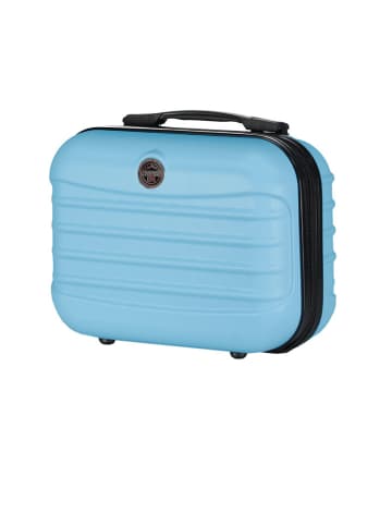 Geographical Norway 5tlg. Hardcase-Trolleyset "Shock" in Hellblau