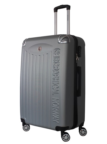 Geographical Norway 5tlg. Hardcase-Trolleyset "Softless" in Grau