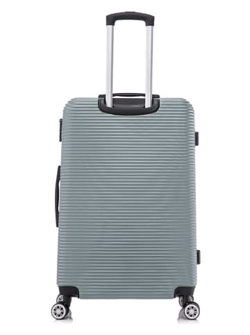 Geographical Norway 5-delige hardcase-trolleyset "Solomun" zilverkleurig