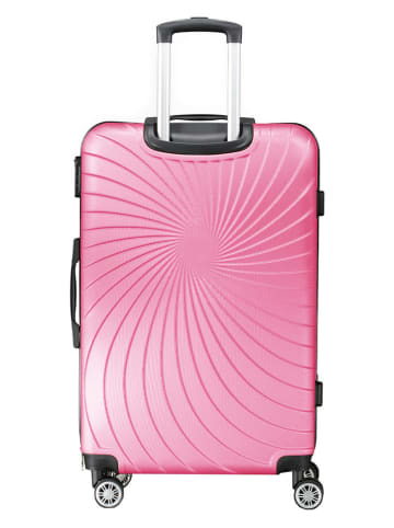 Geographical Norway 5tlg. Hardcase-Trolleyset "Sunlighteo" in Rosa