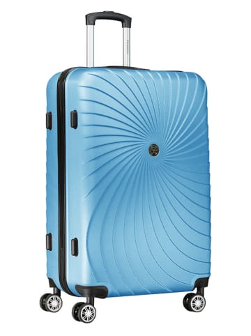 Geographical Norway 5-delige hardcase-trolleyset "Sunlighteo" lichtblauw