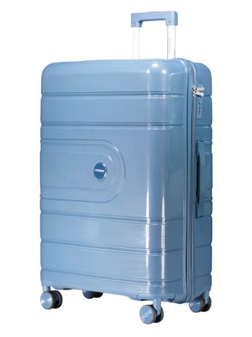 Geographical Norway 3-delige hardcase-trolleyset "Savage" blauw