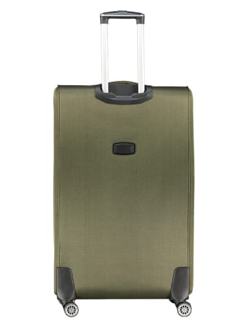 Geographical Norway 3-delige softcase-trolleyset "Show" kaki