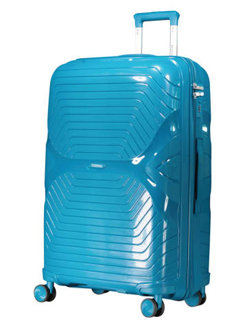 Geographical Norway 3tlg. Hardcase-Trolleyset "Silkovette" in Blau