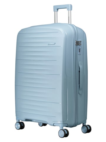 Geographical Norway 3-delige hardcase-trolleyset "Sillo" lichtblauw