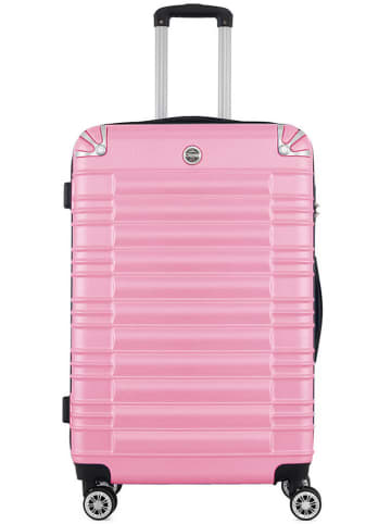 Geographical Norway 3tlg. Hardcase-Trolleyset "Sourcing" in Rosa