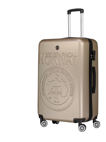 Geographical Norway 3tlg. Hardcase-Trolleyset "Stanislaseo" in Beige