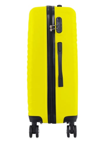 Geographical Norway 3-delige hardcase-trolleyset "Sunlighteo" geel