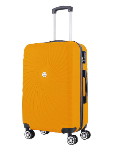 Geographical Norway 3-delige hardcase-trolleyset "Sunlighteo" oranje