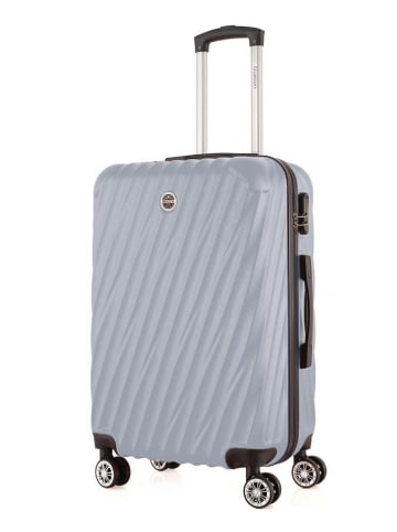 Geographical Norway 3-delige hardcase-trolleyset "Swap" zilverkleurig