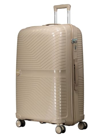 Geographical Norway 4tlg. Hardcase-Trolleyset "Sarovel" in Beige