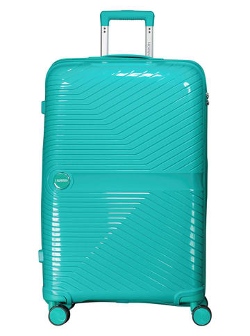 Geographical Norway 4tlg. Hardcase-Trolleyset "Sarovel" in Türkis