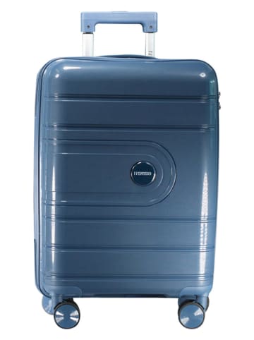Geographical Norway Hardcase-Trolley "Savage" in Blaugrau - (B)34 x (H)53 x (T)21 cm