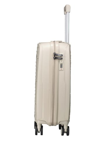 Geographical Norway Hardcase-trolley "Sillo" beige - (B)34 x (H)53 x (D)21 cm